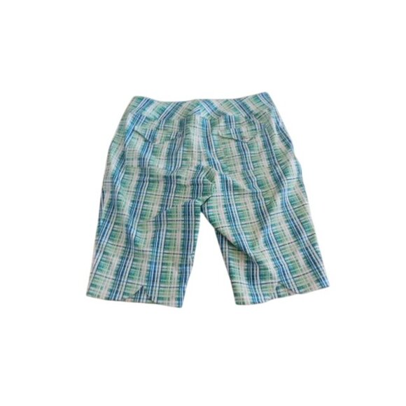 All by Jofit Size 14 Plaid Lightweight Cropped Capri Golf Pants  Sporty Active - Picture 3 of 3